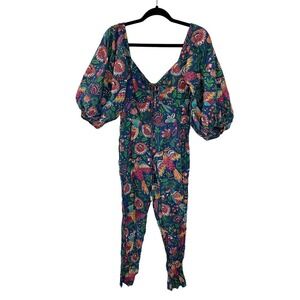 Farm Rio Tropical Birds Jumpsuit Multi